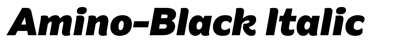 Amino-Black Italic